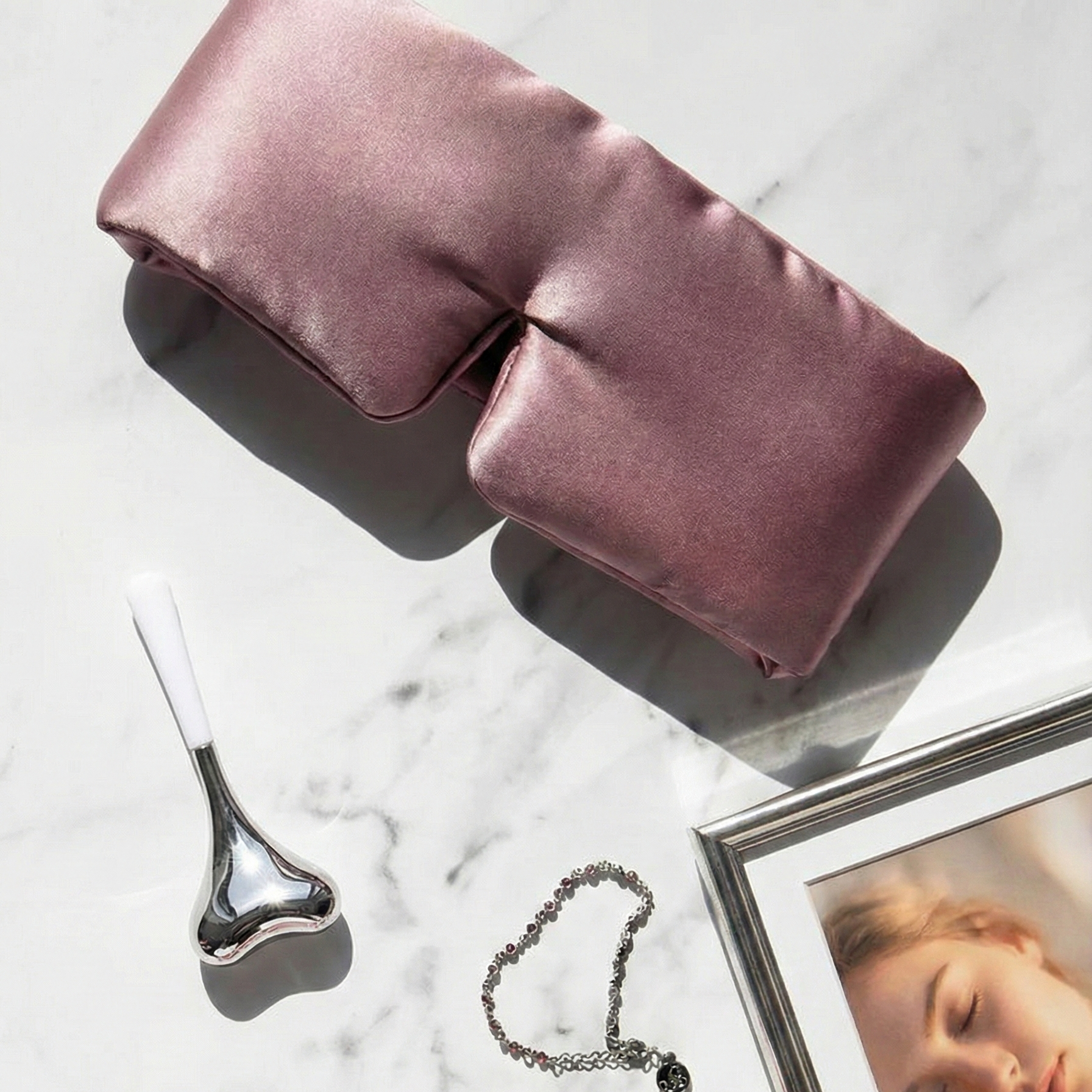 Damask rosé Seidenaugenmaske™